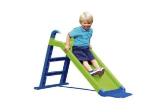 Chad Valley 4ft Kids Garden Slide – Green and Blue