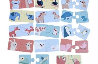 Chad Valley: Mom & Baby 28 Piece Puzzle, Daily Routine Magnetic Jigsaw/ Colour Matching Educational Puzzle/ Memory Colour Game £5 Free C&C