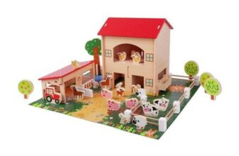 Chad Valley Wooden Farm – 40 Piece Set