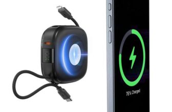 Charmast Power Bank, 10000mAh Magnetic 3in1 Battery Pack, 20W LED Fast Charging with USB C & Lighting Cable sold by VIMING LTD FBA