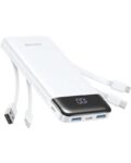 Charmast Power Bank with Built in Cables X 4, 10000mAh USB C Battery Pack, 6 Outputs 3 Inputs – Sold by VIMING LIMITED / FBA