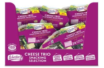 Cheese Trio Snacking Selection, 24 Portions x 20g – In Store