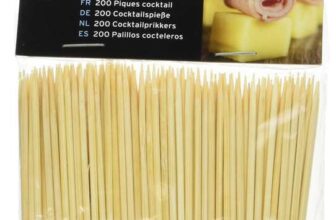 Chef Aid Cocktail Sticks, Pack of 200 Stick perfect for Buffets and Cocktails use, Each cocktails stick measures 8 cm