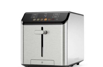 Chefman RJ22-TC-V3-UK Smart Touch 2-Slice Digital Toaster, Silver – Free C&C