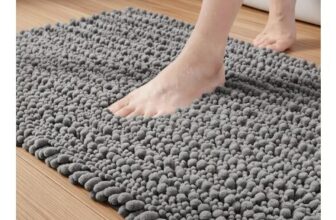 Chenille Microfiber Bath Mat 40×60 Cm, Non-Slip, Absorbent