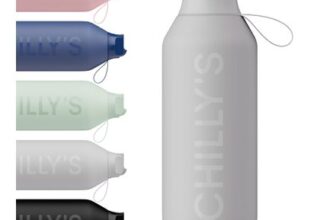 Chillys Series 2 Flip Water Bottle, 1000ml, Granite Grey