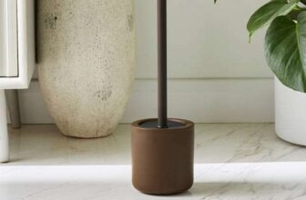 Chocolate Brown Ceramic Toilet Brush – Free Click & Collect