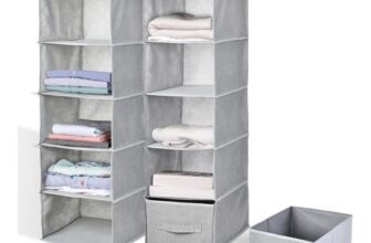 Chostky 2-Pack Hanging Storage Organizer with 2 Removable Drawers