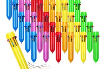 Chostky 30-Pack 10-in-1 Multicolor Retractable Ballpoint Pens 0.5mm