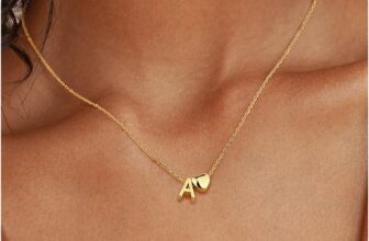 Chriscoco 925 Sterling Silver Necklaces for Women Gold Initial Necklace Heart Necklace Personalised Letter Necklace for Women Girls Birthday with Jewellery Box