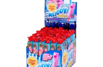 Chupa Chups Melody Pop Lollipops, Strawberry, Vegetarian, 48
