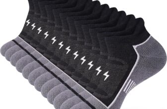 Cirorld Cushioned Running Socks, Ankle Trainer Socks for Men & Women, Anti-Blister & Sweat Wicking, Breathable Cotton sock for Sports, Gym, Walking and Daily, 6 Pairs