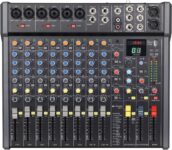 Citronic CMC-14 Mixing Console with DSP Effects, USB/BT Player, XLR & Jack Inputs Compact Professional Audio Mixer for Live Events, Recording & Studio Use