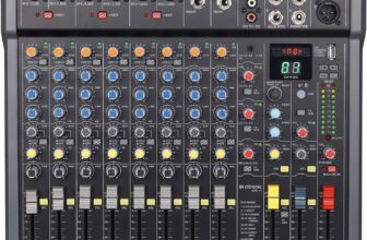 Citronic CMC-14 Mixing Console with DSP Effects, USB/BT Player, XLR & Jack Inputs Compact Professional Audio Mixer for Live Events, Recording & Studio Use
