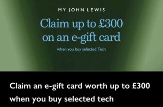 Claim an e-gift card worth up to £300 when you buy selected tech
