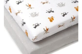 Clair De Lune Jungle Dream 2 Pack Fitted Cot Bed Sheets – 140 X 70 Cm