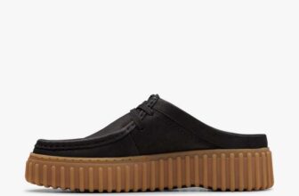 Clarks Torhill Mule Black Nubuck
