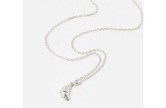 Claude Croissant Sterling Silver Pendant Necklace
