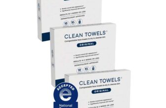Clean Skin Club Clean Dry Face Wipes XL, Travel Pack 100% USDA Biobased Disposable, 3 Pack (30 Count Total)
