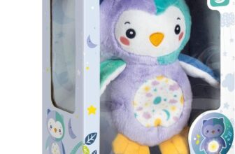 Clementoni – 17268 – Night Owl Light Up Plush for babies, ages 0 months plus