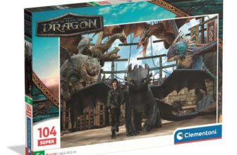 Clementoni Puzzle 104 pieces, How to Train Your Dragon, Puzzle for Children, Made in Italy, 6 years, 25080