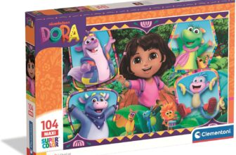 Clementoni Puzzle 104 pieces MAXI, Dora the Explorer, Puzzle for Kids 6 Years, Made in Italy, 25077
