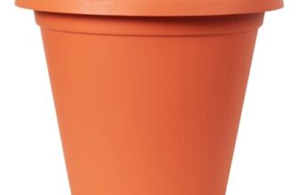 Clever Pots round Plant Pot with Reservoir Terracotta 40cm