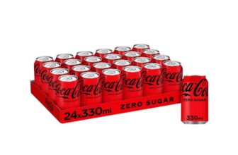 Coca-Cola Zero Sugar 24 x 330ml Cans (Best before 30/04/2026)