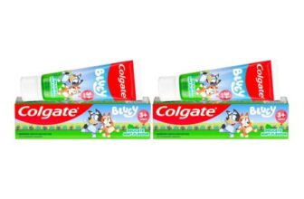 Colgate Kids Bluey Mint Fluoride Toothpaste for 3, Gentle