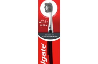 Colgate Max White Ultra Manual Toothbrush with Charcoal Bristles