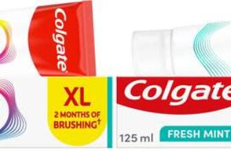 Colgate total care mint fresh x2 125ml each tube (whitening also available)- s&s £5.40