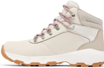 Columbia Newton Wander Suede Walking Boots with Waterproof Protection – Size 4-8 – Grey / Tan