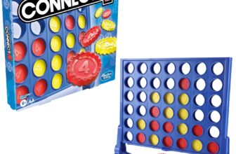 Connect 4 Strategy Board Game, Games for Kids Aged 6, 4 in a Row