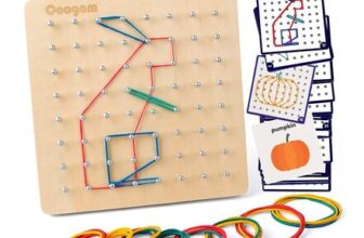 Coogam Wooden Geoboard Pin Grid STEM Puzzle