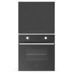Cooke & Lewis Integrated Fan Oven & Ceramic Hob Black