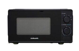 Cookworks 700W Manual Microwave – Black