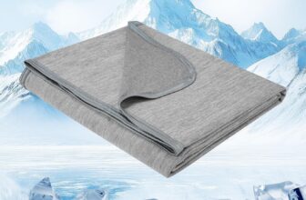 Cooling Blanket for Night Sweats, Summer Cool Throw for Hot Sleepers, Q-Max > 0.45 Cool Fiber for Bed Sofa Chair Travel Adult Kid or Menopause, Lightweight, Twin/Single Size, 150x200cm, Grey