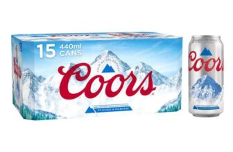Coors Lager Beer 15 x 440 ml Cans, (£8.15/£7.29 S&S)