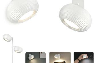 Cordless LED Wall Light with Detachable Magnetic Lamp Head, Rechargeable USB-C Wall Mounted Light