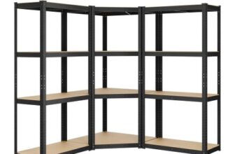 Corner Shelf 4-Tier, Garage Shelving, Heavy Duty