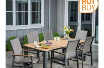 Costco -SunVilla Sara 7 Piece Sling Dining Set Cover