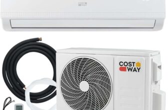 Costway 9000 BTU Mini Split Air Conditioner – White – Sold by FDS Corporation Limited