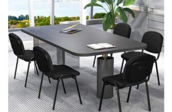 Costway Black Stackable Upholstered Armless Mesh Chair 2 Pack