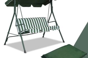 Costway Replacement Canopy For Swing Seat 2 & 3 Seater Sizes 114 x 168cm-Green – Sold & shipped by FDS Corporation Limited
