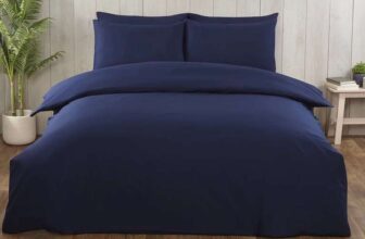 Cotton Exchange Manchester 200 Thread Count Percale Duvet Set In Blue/Grey/White – Single – Double £16.99 – King £18.99 – Super King £19.99