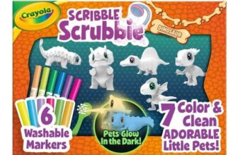 Crayola Scribble Scrubbie Glow Dino Pets – 6 Colour Pack