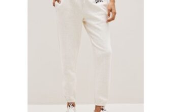 Cream Cuffed Logo Fleece Joggers