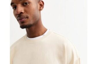 Cream Oversized Crew Neck Sweatshirt