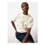 Cream Valentines Day Top
