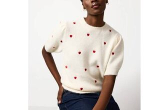 Cream Valentines Day Top